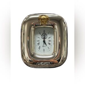 Gianni Versace 925 Sterling Silver Medusa Clock